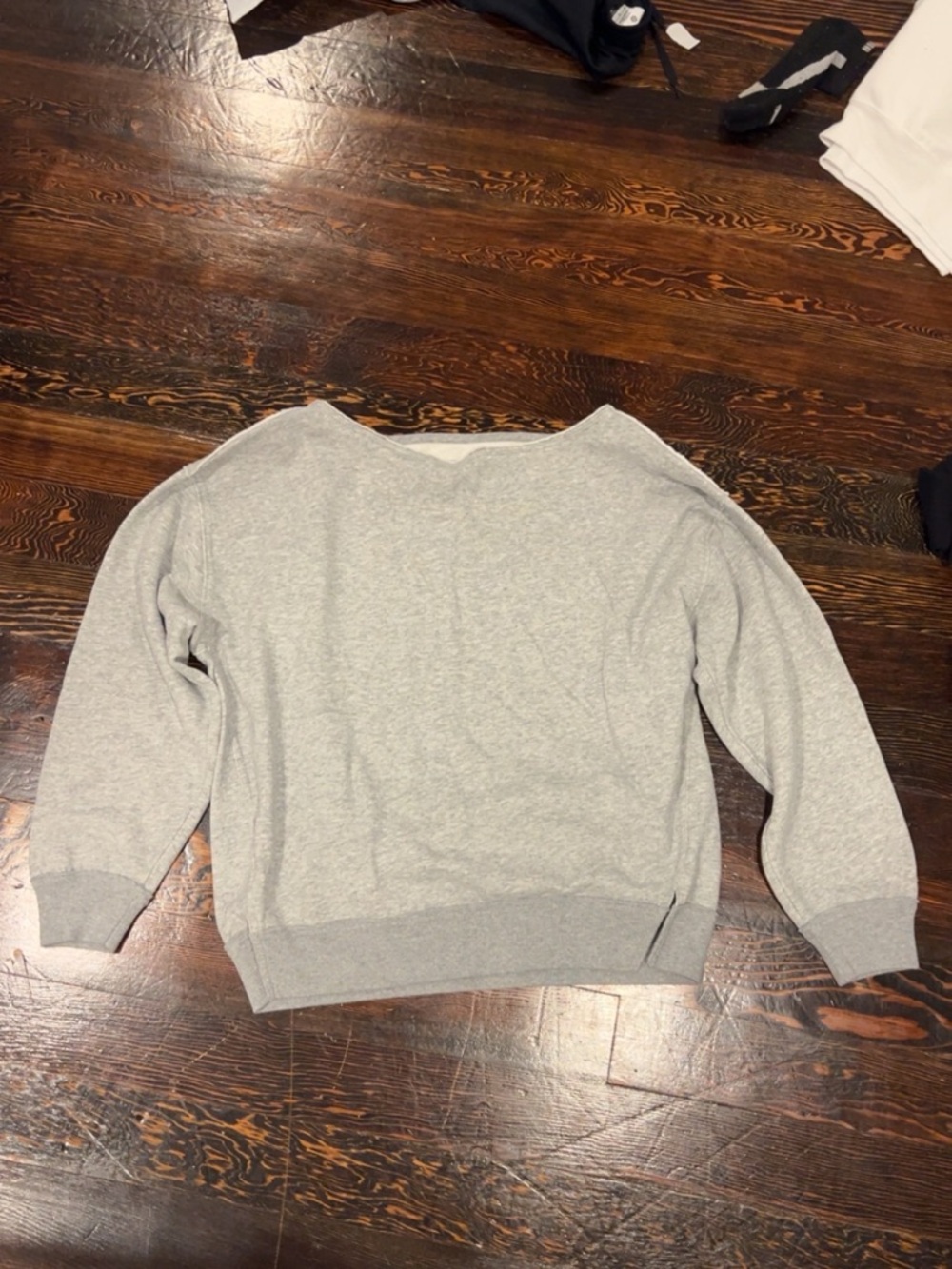 Hollister Light Gray Crewneck Pullover Sweater